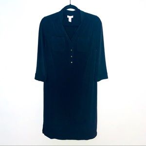 *4 for $25* Chico's Classic Black Stretchy Midi Dress